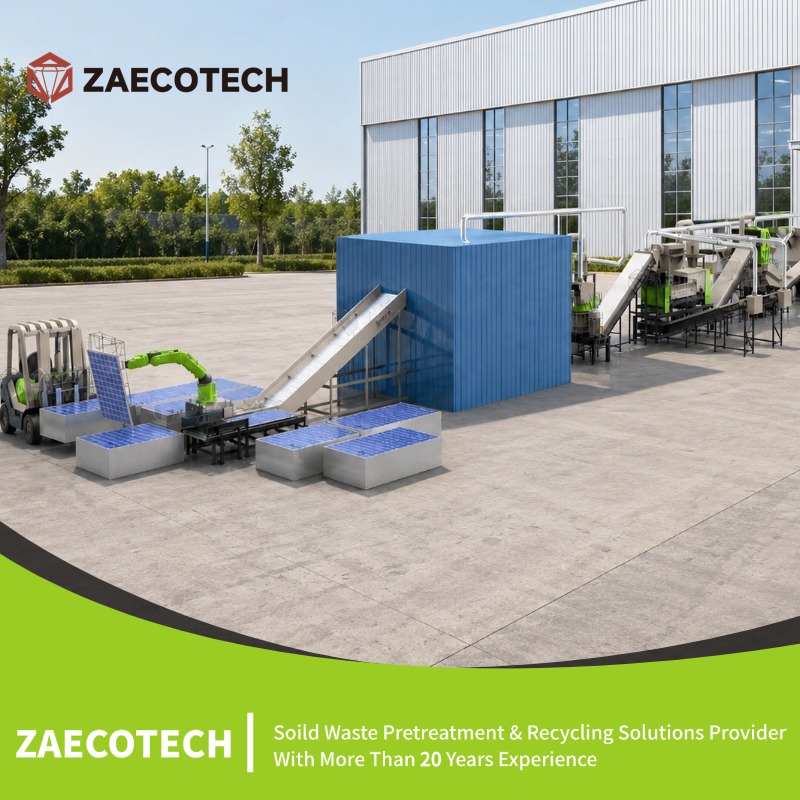 Solar Panel Recycling Machine - Color: Green