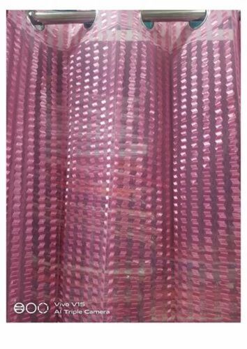 Textured Pink Net Curtain
