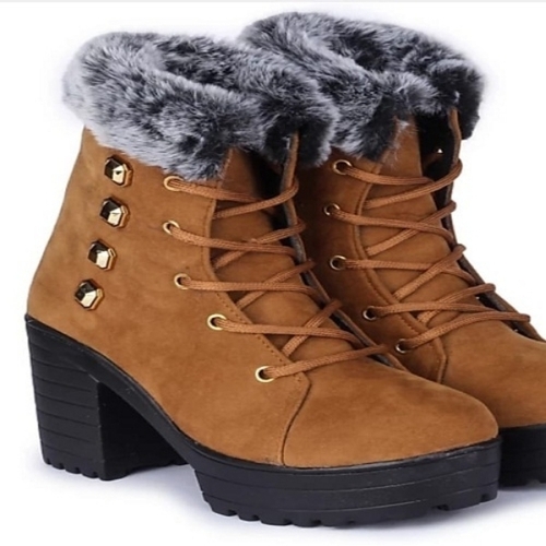 Cotton Fabric High Heel Ladies Fashion Shoes