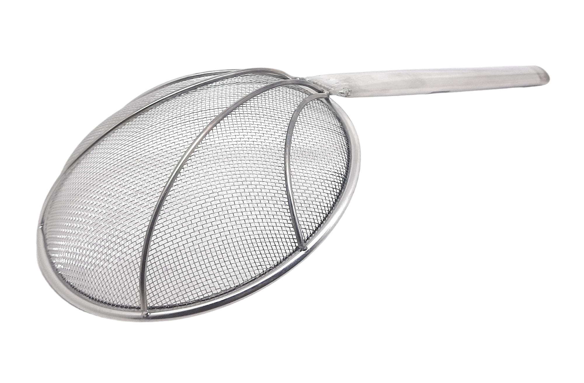Stainless Steel Wire Strainer: Ideal For Deep Frying Snacks | Heat-Resistant Hand- Large Size - Weight: 290 Grams (G)