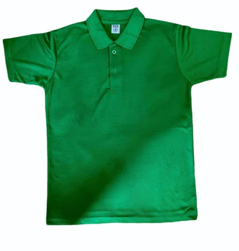 Men Green Nirmal Net Polo Neck T Shirt