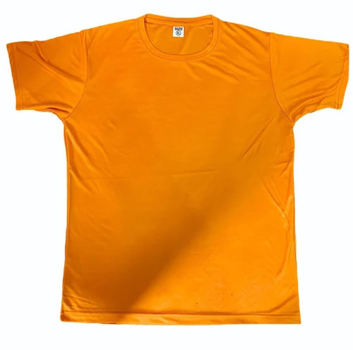 Men Orange Sarina Round Neck T Shirt