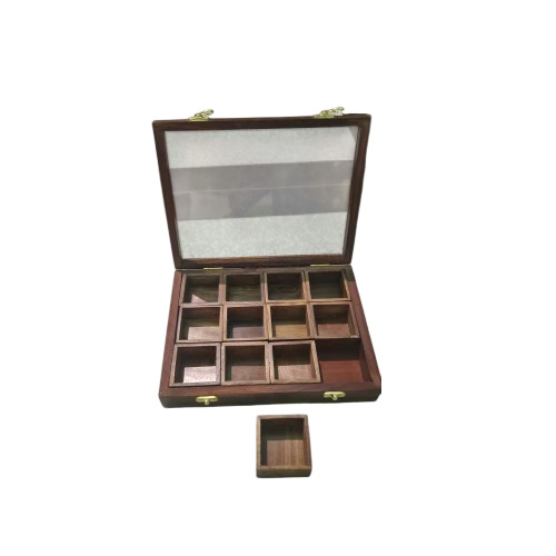 Sheesham Wooden Spice Box