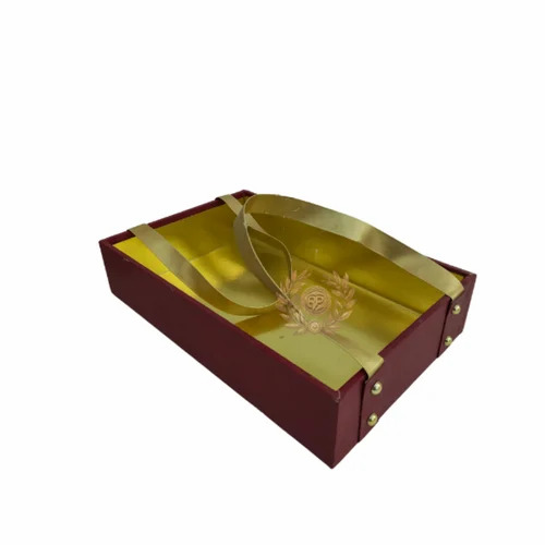 12x12x2.5 Inch Mdf Leather Handle Basket