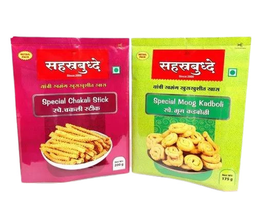 200gm Printed Snack Packaging Pouch