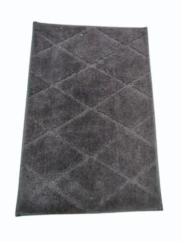 3feet Rectangular Black Polyester Bath Mat