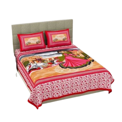 Block Printed Cotton Double Bedsheet