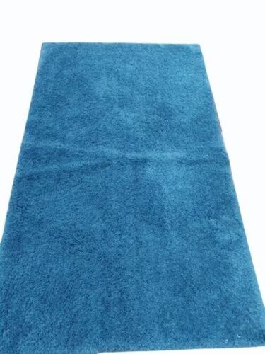 Blue Color Polyester Bathroom Mat
