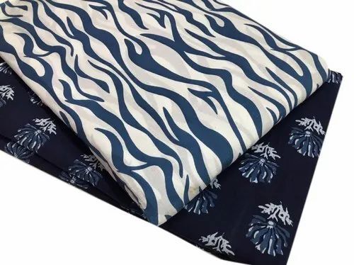 Casual Wear Printed Cotton Suit Fabric
