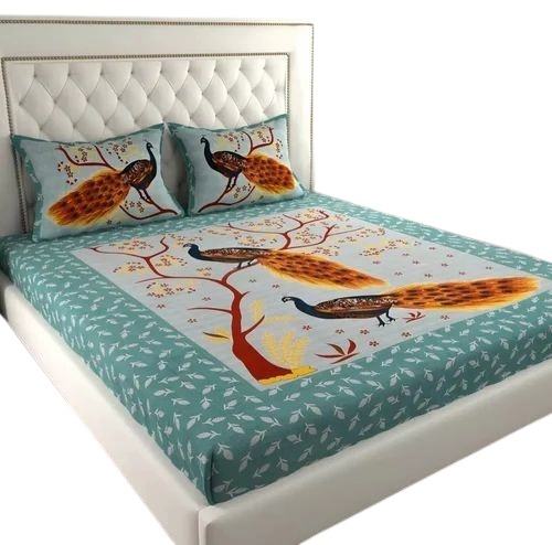 Jaipuri Printed Cotton Bed Sheet