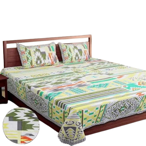 Multi Colored Cotton Bed Sheet