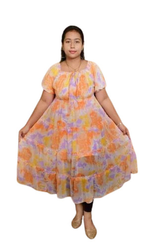 Party Wear Rayon Regular Kurti