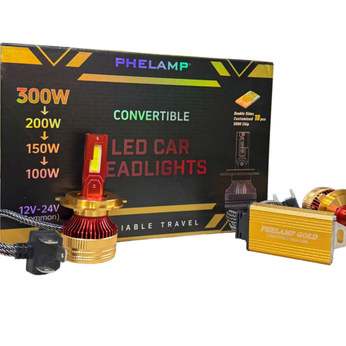 Phelamp Gold H4(300W) Led Bulb - Body Material: Aluminum