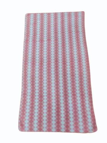 Pink And White Cotton Bath Towel