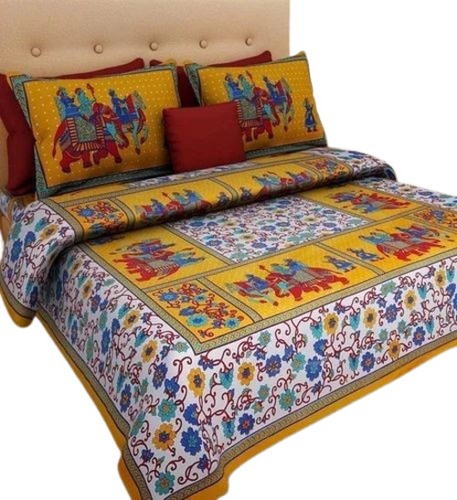 Printed Cotton Double Bedsheet