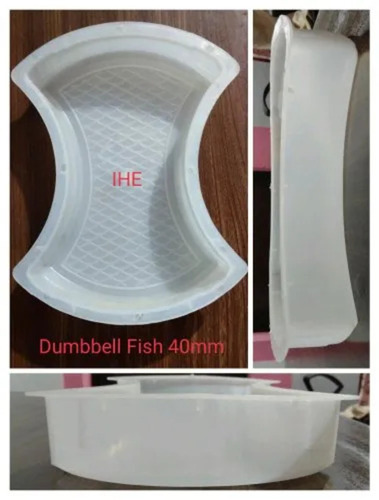 Pure Plastic Paver Mold Damru Shaped