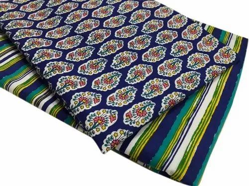 Regular Wear Cotton Printed Suit Fabric