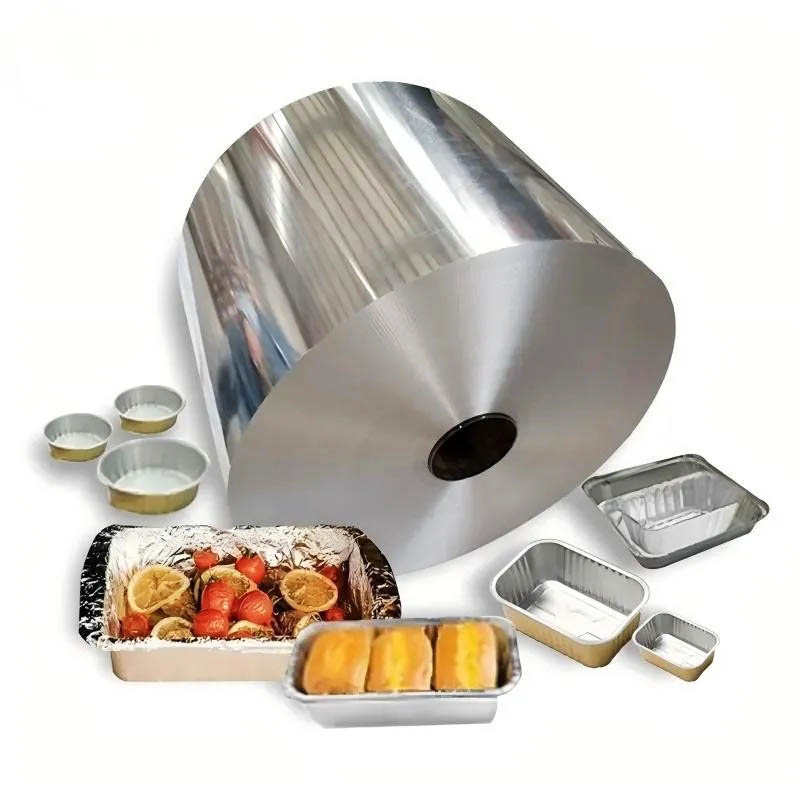 8011 H22 Aluminum Foil For Aluminum Food Trays Baking Pans - Color: Silver