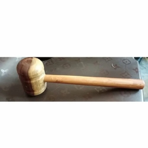 Brown wooden hammer