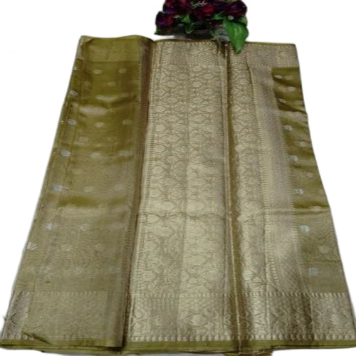 Green Banarasi Dark Saree