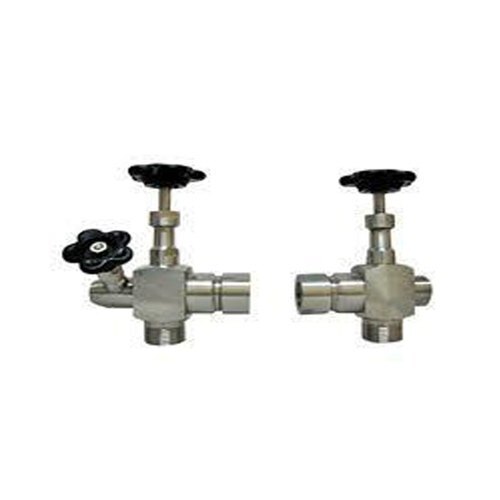 Stainless Steel Gauge Glass Cock Valve Set - Color: Na
