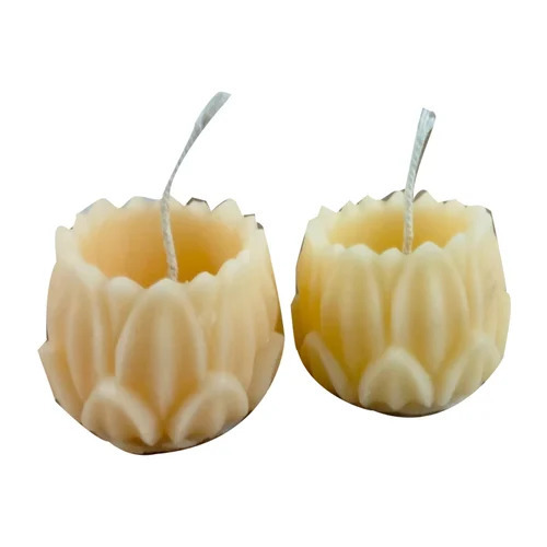 Yellow Flower Candle Set