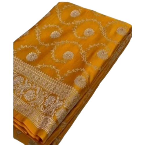Yellow Pure Banarasi Saree