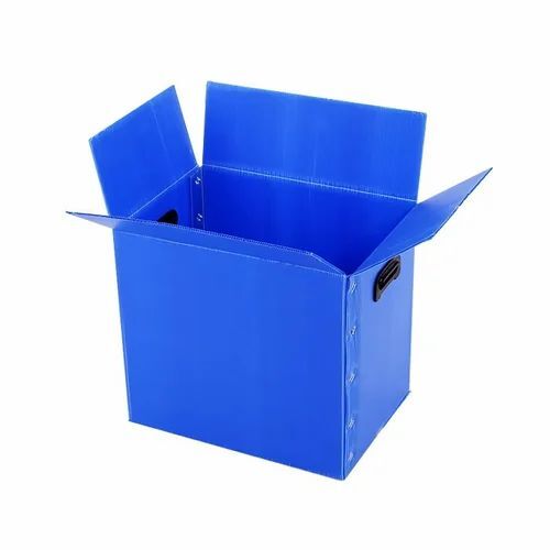 Blue Polypropylene Corrugated Box