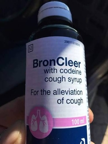 Broncleer codeine cough syrup