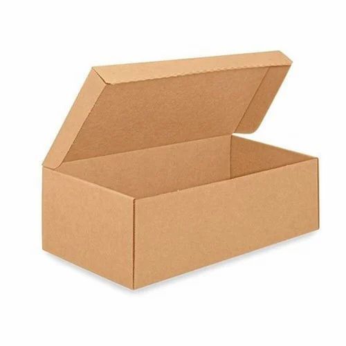 Brown Corrugated Shoe Box