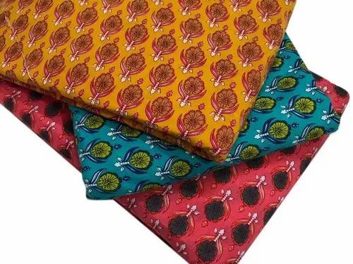 Multicolor Printed Cotton Fabric