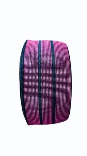 Pink Polyester Elastic Webbing Tape