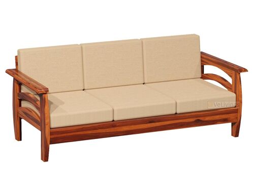 Solid Sheesham Wood 3 Seater Sofa - Application: No