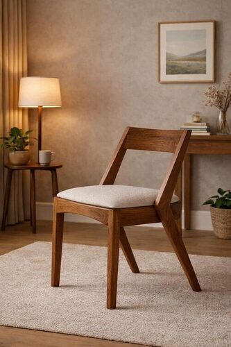 Solid Wood Designer Premium Wooden Chair With Cushioned Seat - Application: No