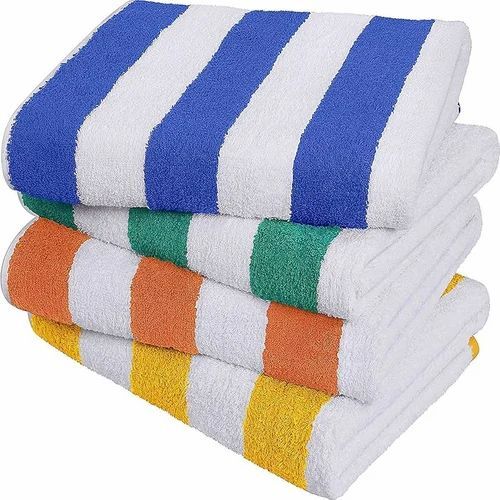 Striped Cotton Bath Towel