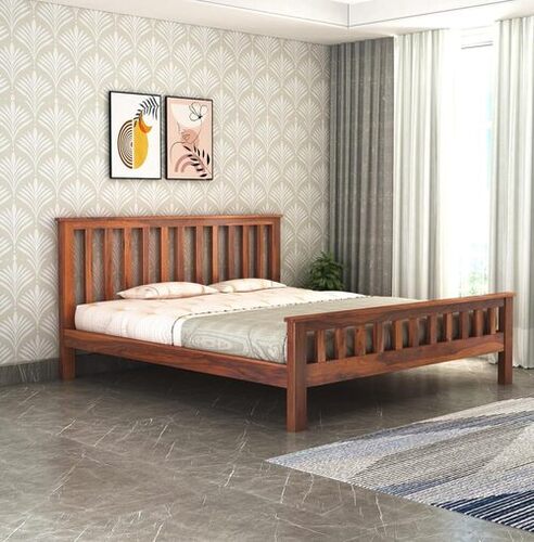 Wooden Queen Size Bed Without Storage - Application: No