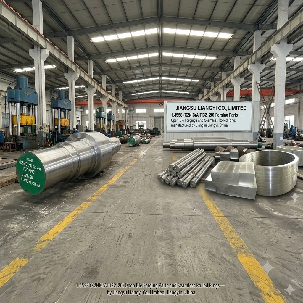 1.4558 X2Nicralti32-20 Stainless Steel Forgings For Lng Cryogenic Oil And Gas Nuclear Bars Rings Tube Sheets And Valve Parts - Color: Grey