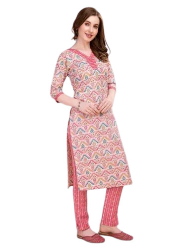 Ladies Straight Kurti Pants Sets