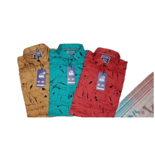 Mens Cotton Printed Shirt