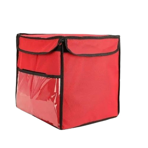 Red Food Delivery Square Bag