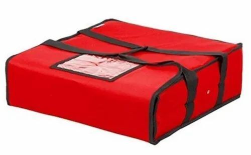 Red Polyester Pizza Delivery Bag