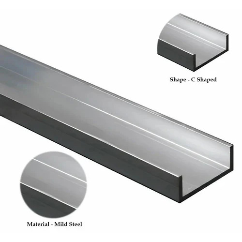 200mm Mild Steel Channel - Mild Steel 6mm Thick 6m Length Silver, Corrosion Resistant, C-Shaped Structural Section