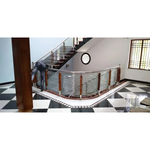 Durable Stainless Steel Wooden Railing