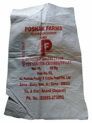 White Color Printed Hdpe Bags