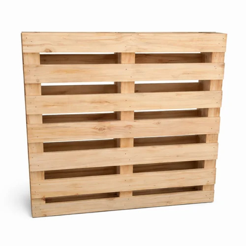 400 Kg Industrial Wooden Pallets - Color: Brown