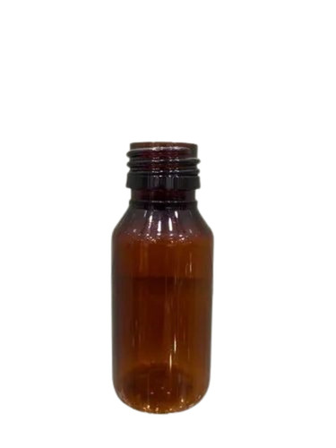 60 Ml Round Pharmaceutical Plastic Pet Bottle - Color: Brown