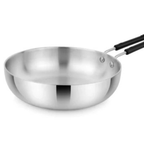 Aluminium Fry Pans - Color: Silver And Black