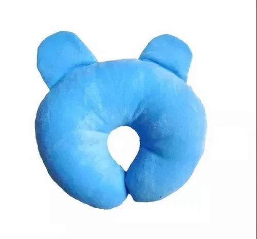 Blue Color Baby Cotton Neck Pillow - Pillow Filling: Microfiber