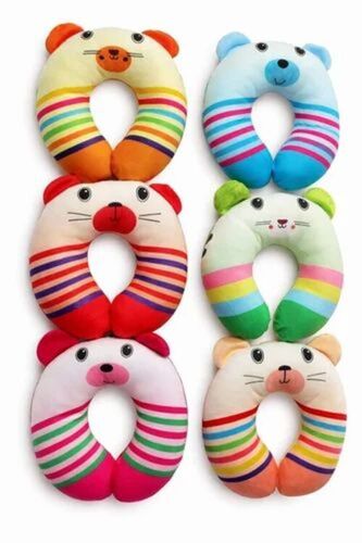 Printed Baby Cotton Neck Pillow - Color: Multi Color