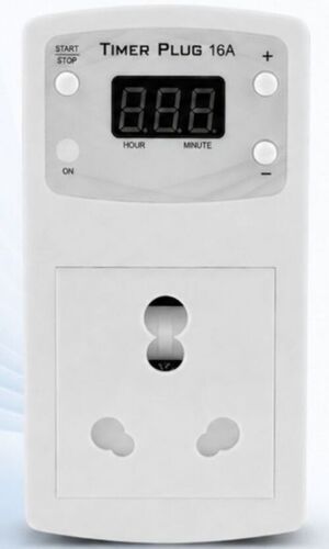 Timer Plug Socket With Automatic Off 16a Single Phase - Application: Battery Charger